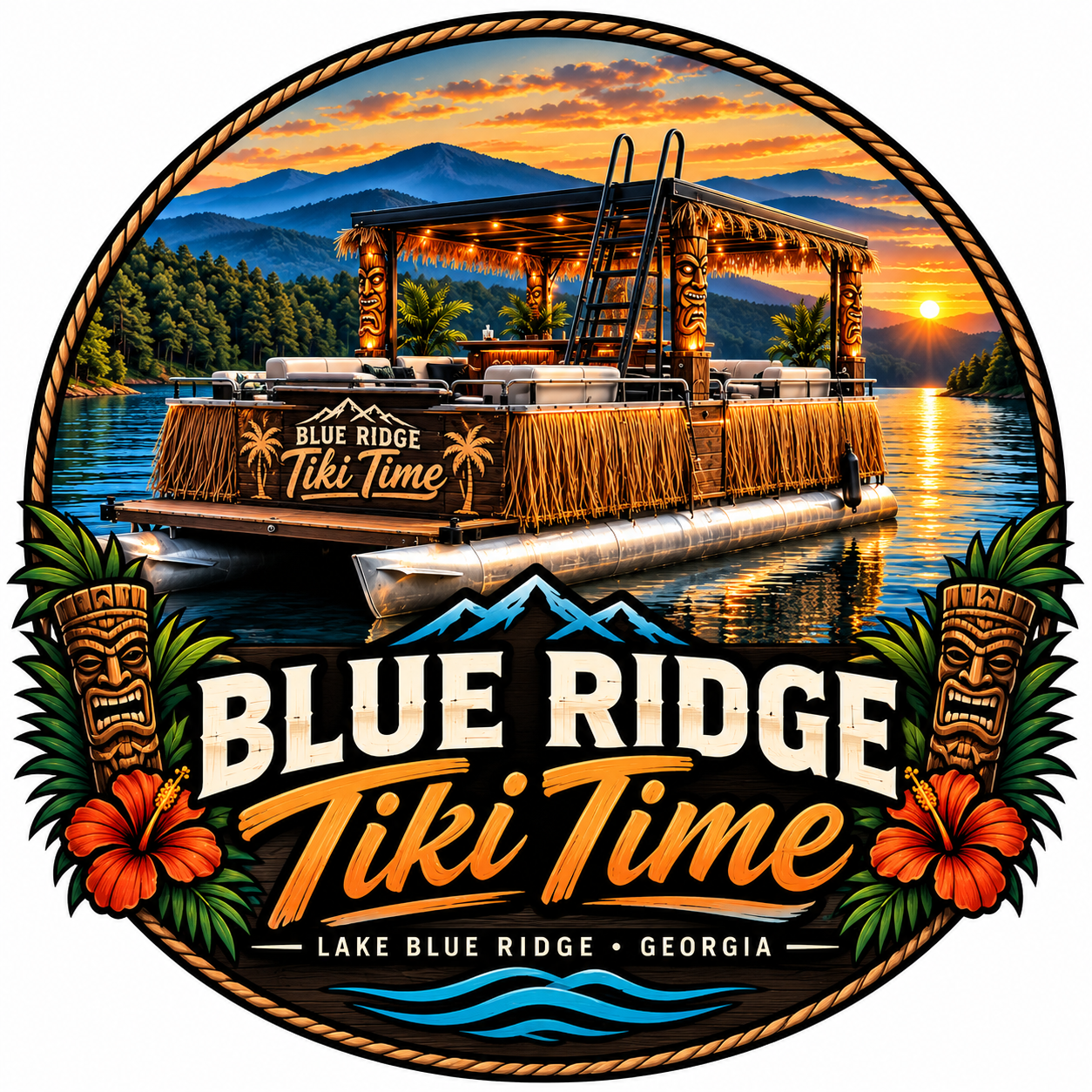 Blue Ridge Tiki Time logo